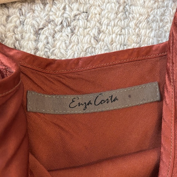 Enza Costa Rust-Brown Slip Maxi Dress - Picture 4 of 5